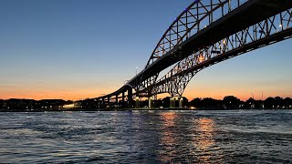 Trip to Sarnia in Ontario  Downtown Blue Water Bridge and Point Edward [upl. by Nereids]