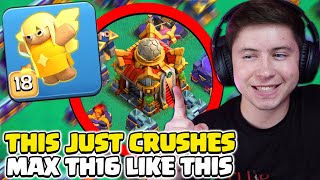 GEMMING Healer Puppet LVL 18 amp CRUSH MAX TH16 Insane 2Healer Attack Clash of Clans [upl. by Say]