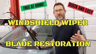 Windshield wiper blade restoration free fast and easy [upl. by Tewell680]