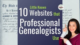 10 LittleKnown Free Genealogy Websites Professionals Use [upl. by Rosemare868]