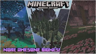 Best Addons to Add more Biomes in your MCPE World Top 5 World Generation Addons for MCPE  116 [upl. by Balkin]