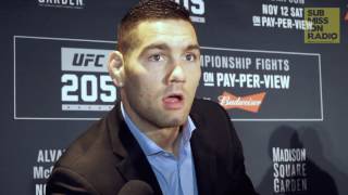 UFC 205 Chris Weidman on Fighter With AIDS Fighting In New York Prior to Regulated MMA [upl. by Early]