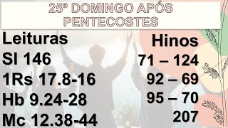 25º DOMINGO APÓS PENTECOSTES [upl. by Tcideneb]