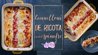 CANNELLONI VEGETARIANO COM ESPINAFRE E RICOTA [upl. by Jedidiah749]