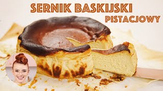 Kremowy i pistacjowy Sernik Baskijski  SUGARLADY [upl. by Surdna]