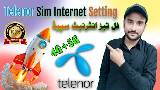 🚀Telenor internet settings 2024 😱  Telenor sim ke internet speed ko tezz kren [upl. by Oinotna]