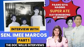 Interview with Sen IMEE MARCOS Part 1 Life as a Marcos [upl. by Thunell]