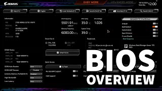 Gigabyte Z790 AORUS Elite X WiFi7 Motherboard BIOS Overview [upl. by Godred]