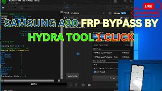 Samsung A30 A50 A50S A20 FRP BYPASS by HYDRA TOOL [upl. by Nivlen]