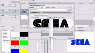 TUTORIAL Making the Sega logo text effect in Sony Vegas 7 [upl. by Arhsub355]