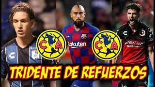 NUEVO TRIDENTE DE REFUERZOS DEL AMERICA ARTURO VIDAL IGANCIO RIVERO Y MARCEL RUIZ [upl. by Abie]