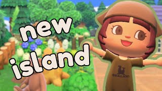 NEW ISLAND Forestcore Naturalcore  ACNH Resident Services Build  Animal Crossing New Horizons [upl. by Luar]