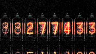 Divergence ClockDClock Nixie Tube Clock シュタインズゲート [upl. by Oraneg]