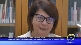 Trani  Settimana europea mobilità sostenibile il ruolo della Regione Puglia [upl. by Clem452]