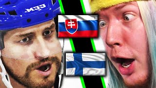 ZOH v hokeji 2022  Slovensko  Fínsko NHL 22 [upl. by Minor29]