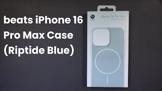 Official beats iPhone 16 Pro Max Case Up Close Riptide Blue [upl. by Aeriell]