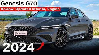 2024 Genesis G70 Review Updated Interior Engine  SWID [upl. by Analaj165]