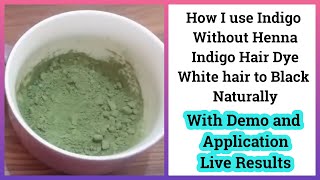 Indigo for Hair Without Henna at Home  indigo powder for hair  Indigo Hair Dye Bindu Natural World [upl. by Tfat258]