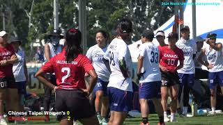 完整版Chinese Taipei Womens 0515 Canada Womens 09012024 World Ultimate Championships [upl. by Saffier]