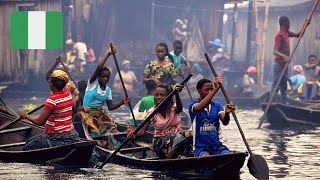 The way of water African Biggest Floating Slum in Makoko Lagos Nigeria [upl. by Nellac]