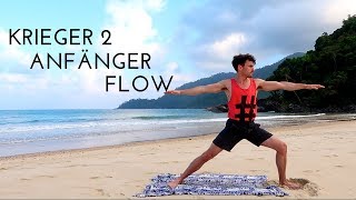 Vinyasa Flow Yoga für Anfänger  Krieger  Virabhadrasana II [upl. by Phillane]