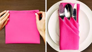 27 NAPKIN FOLD IDEAS [upl. by Eillah720]