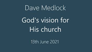 Dave Medlock  Gods vision for His church [upl. by Ilek]