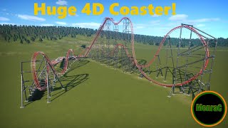 Huge 4D Coaster  Planet Coaster [upl. by Ariek]