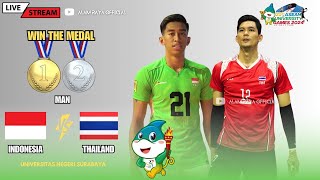 🔴 FINAL  Mans volleyball INDONESIA VS THAILAND  21’’ST ASEAN UNIVERSITY GAMES 2024 [upl. by Tserof]