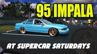 Mint CANDY BLUE 95 Impala SS at Supercar Saturdays Florida [upl. by Sert]