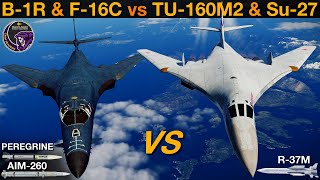 B1R vs Tu160M2 Ultimate Missile Truck BVR Battle  DCS [upl. by Gleeson]