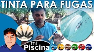 Como Usar Tinta Especial para Fugas de Piscinas [upl. by Aicinet]