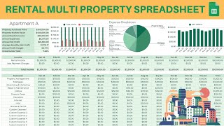 Ultimate Rental Multi Property Spreadsheet for Managing over 100 Properties [upl. by Nahn]