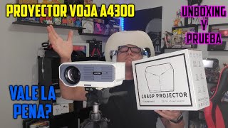 Proyector VOJA A4300  Unboxing Y Prueba [upl. by Stickney]