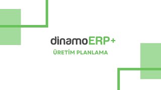 DinamoERP ile Üretim Planlama Eğitimi I MRP II ve Satış Siparişi [upl. by Lochner]