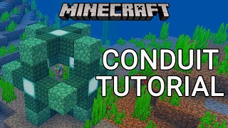 Minecraft How to build a conduit frame amp activate a conduit [upl. by Okiron]