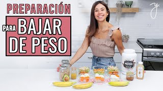 PREPARACIÓN DE COMIDA PARA BAJAR DE PESO I Saludable Fácil y Económica [upl. by Airbmat]