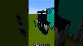 Minecraft Warden Portal Level 1🥱 to 100 💀 minecraft youtubeshorts gaming steve [upl. by Aihtenak]