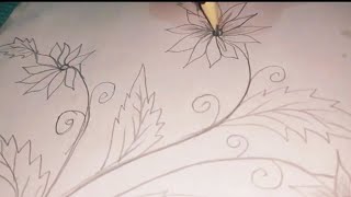 How to draw beautiful flower design अच्छा प्यारा फूल का डिजाइन कैसे बनाएं [upl. by Adnael461]