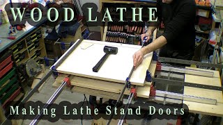 Making Lathe Stand Cabinet Doors Panelled [upl. by Anairdna]