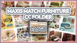 Sims 4 Maxis Match Furniture CC Folder 2GB [upl. by Anovad593]