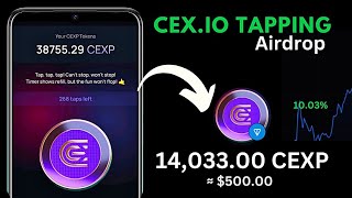 Cexio Power Tap Airdrop  How To Withdraw CEXP Token To TON Wallet [upl. by Ettenyl]