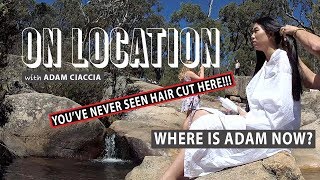 OMG Cutting hair in an Australian Billabong on Episode 56 of HairTube© with Adam Ciaccia [upl. by Ahmed]