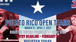 2023 Butterfly Puerto Rico Open Teams Championships  Are You Ready [upl. by Yrallih]