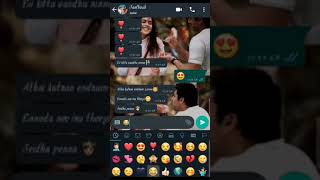 Yeppadi irundha yem manasu song ❤️WhatsApp chat 🥰 [upl. by Kentigera739]