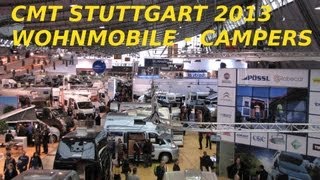 CMT Messe Stuttgart  Neue Wohnmobile  New campers [upl. by Sidon]