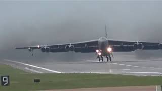 B52s take off in a crosswind [upl. by Iam28]