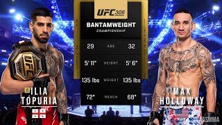 ILIA TOPURIA VS MAX HOLLOWAY FULL FIGHT UFC 306 [upl. by Algie]