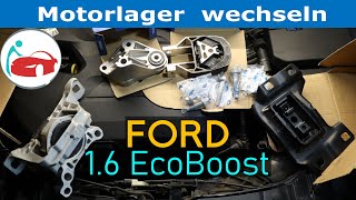 Mittelkonsole vibriert oder dröhnt Motorlager wechseln beim Focus MK3 16 EcoBoost [upl. by Atinod]