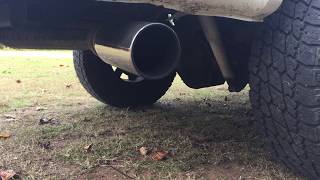 2000 73 Powerstroke Banks straight pipe exhaust [upl. by Pell928]